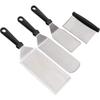 SMVP Großes quadratisches Grillspatel-Set aus Edelstahl