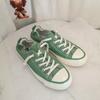 New student one-pedal lazy shoes board shoes retro canvas shoes 116