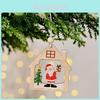 Festive Christmas Wooden Ornaments Set Of Twelve Including Santa And Snowflakes