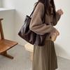 Koreanischer Stil Große Kapazität Tragetasche für Damen Mode Lässig Einzelne Schulter Handtasche Fauler Stil Umhängetasche