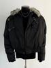 Men's Winter American Style Fur Collar Cotton Jacket - Short, Thick Golden Eagle Coat with Deconstructed Design