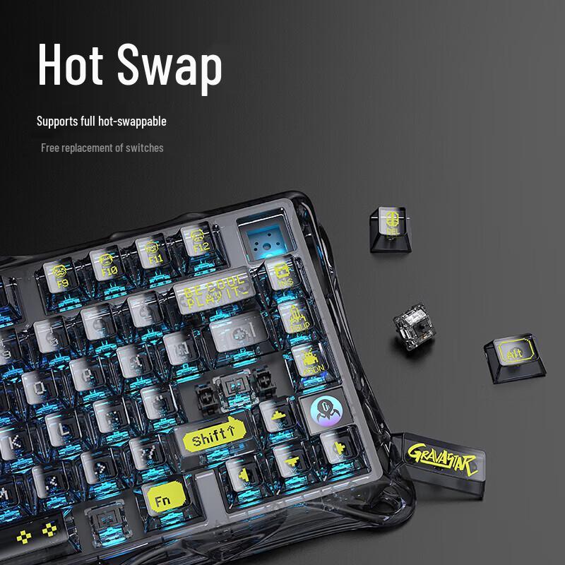 GravaStar Cocoon 75 Tri-Mode Mechanical Gaming Keyboard