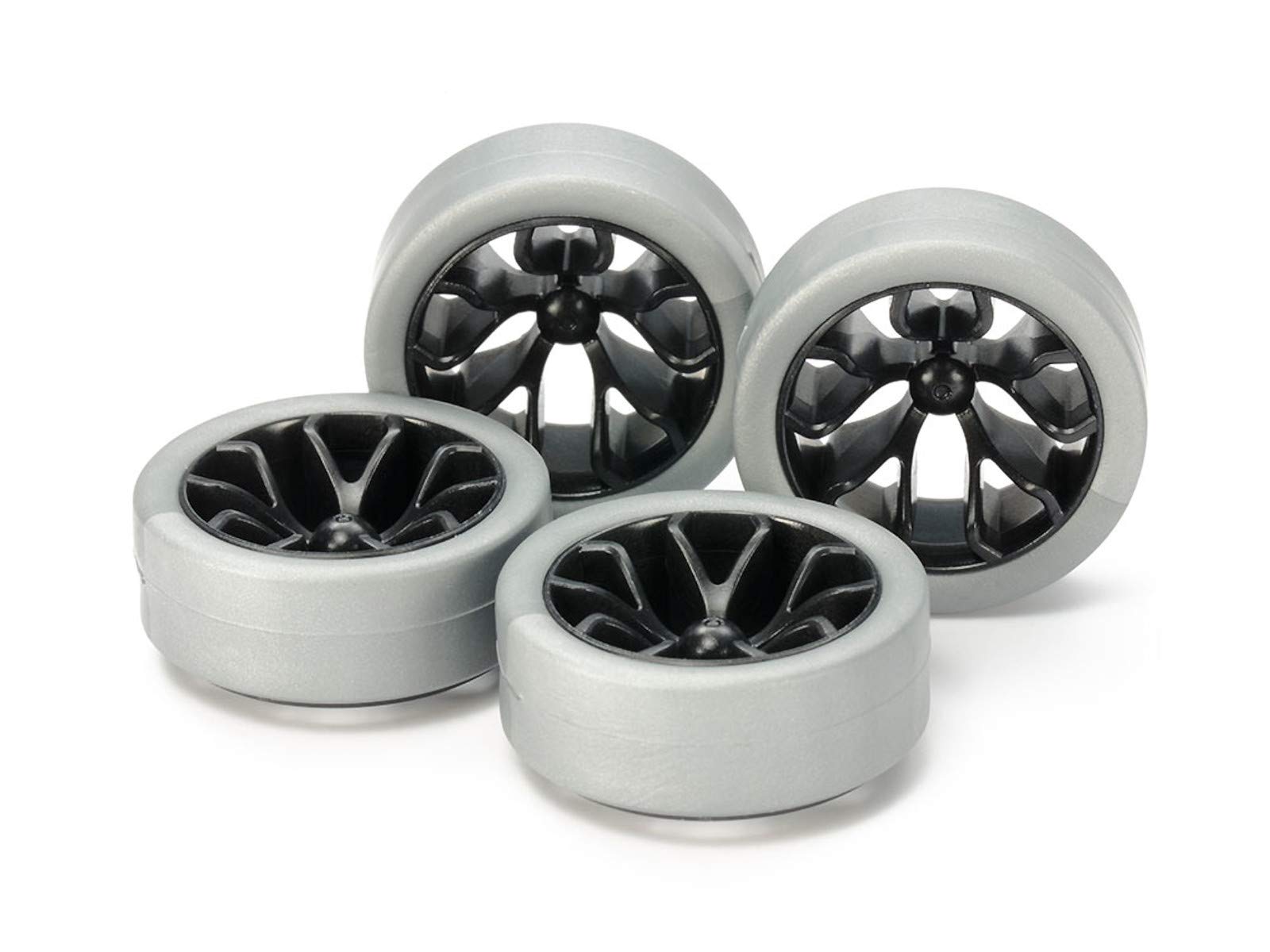 

Tamiya Mini 4WD Special Product Hard Low Height Tire Carbon Reinforced Wheel 95412 (Срібло) & (Y говорив)