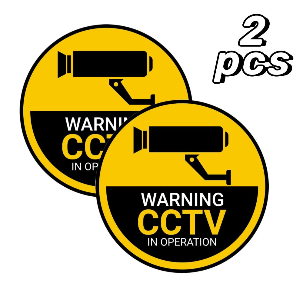 

1 шт/2 шт 2d плоский деревянный знак Предупреждение о работе системы видеонаблюдения , знак активной камеры - 20 см, предупреждающие знаки круглосуточной охраны (Круг), Предупреждающий знак олова 20cm*20cm