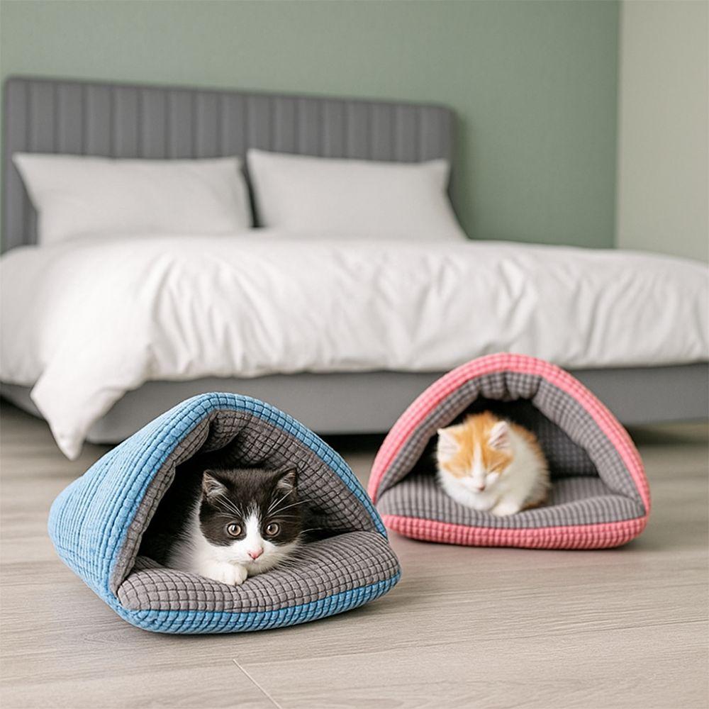 Comfortable Semi-Enclosed Cat Sleeping Bag Slipper Shape Soft Hamster Cotton Nest Warm Large Capacity Cozy Pet Bed Pet Shop