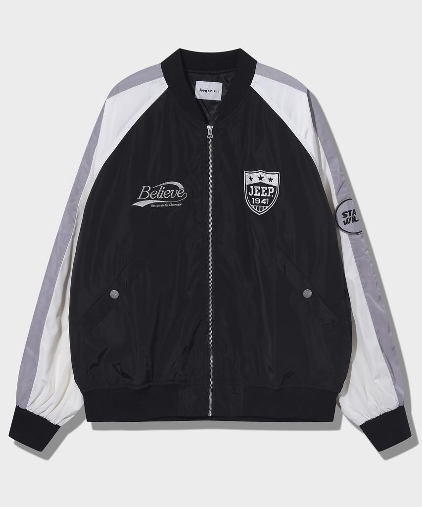 Jeep Rush Authentic Nylon Piping Blouson (Jq5Jpu201Iv)