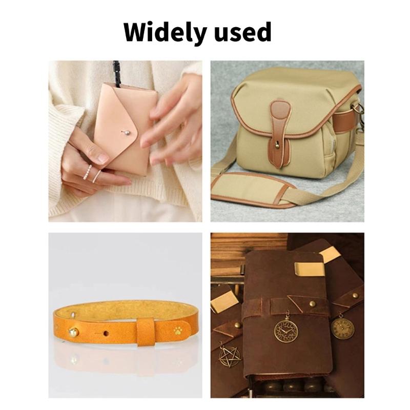 Round Head Button Studs , 4MM 7MM 8MM Metal Screws Spikes and Studs, Leather Rivets Screws Button Rivets for Leather