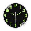 20cm Luminous Wall Clock No Punch Wall Clock for Home Use Silent Movement Easy To Read Glow-in Dark Clock For Living Room Clock