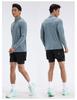 Men's Half-Zip Long-Sleeve Sports T-Shirt - Autumn/Winter Outdoor Casual Running & Fitness Top
