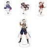 Genshin Impact Barbatos Keqing Barbara Hutao Acrylic Figure Stand Ideal For Decor