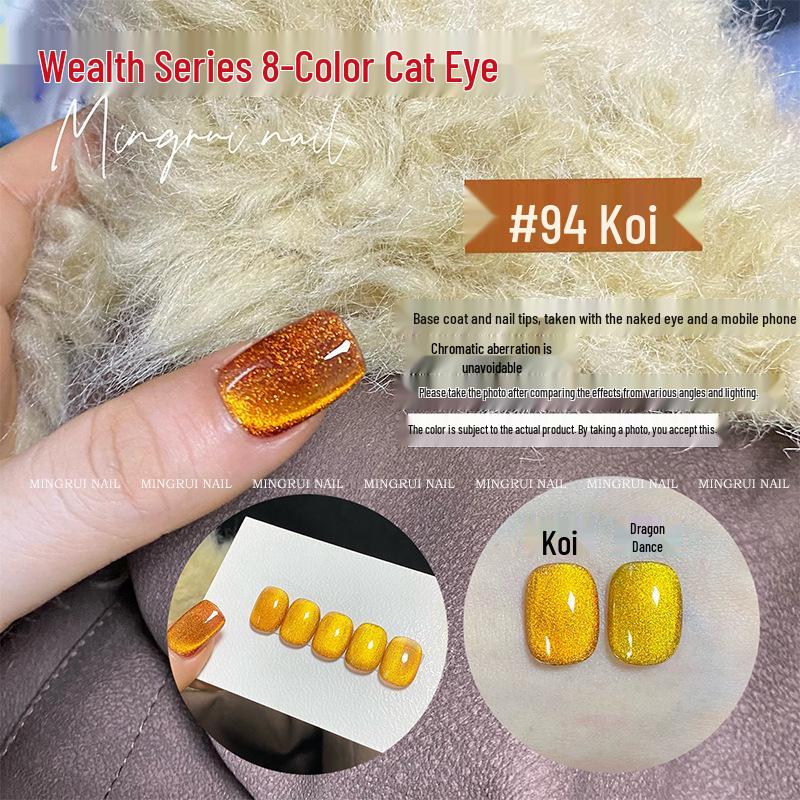 

Wealth Series: Eight-Color Magnetic Cat Eye Crystal Ruby Nail Art Beads 2026