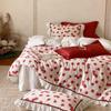 Dohia Wedding 60-Count Pure Cotton Ruffled 4-Piece Bedding Set