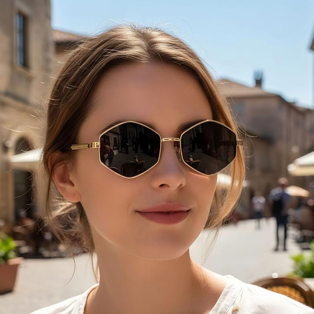 Fashion Korean Version Of The New Diamond-Shaped Sunglasses, Personalized Versatile Street Shooting, Irregular Uv-Proof Sunglasses, Trendy Glasses