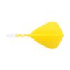 CUESOUL ROSTAK57 T19 Series Mixed Shaft Integrated Kite Shape Set of 3 Two-Tone Dual-Material Flights, Series, (Yellow) CS-AK57FZ7M