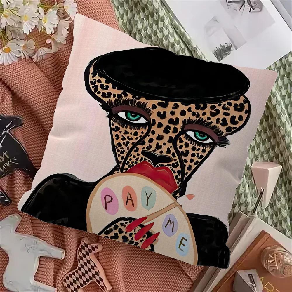 Home Decor Exotic Animals & Abstract Patterns Pillow Covers Pattern Cushion Cover Suitable for Sofa Bedroom Car Pillow Cover