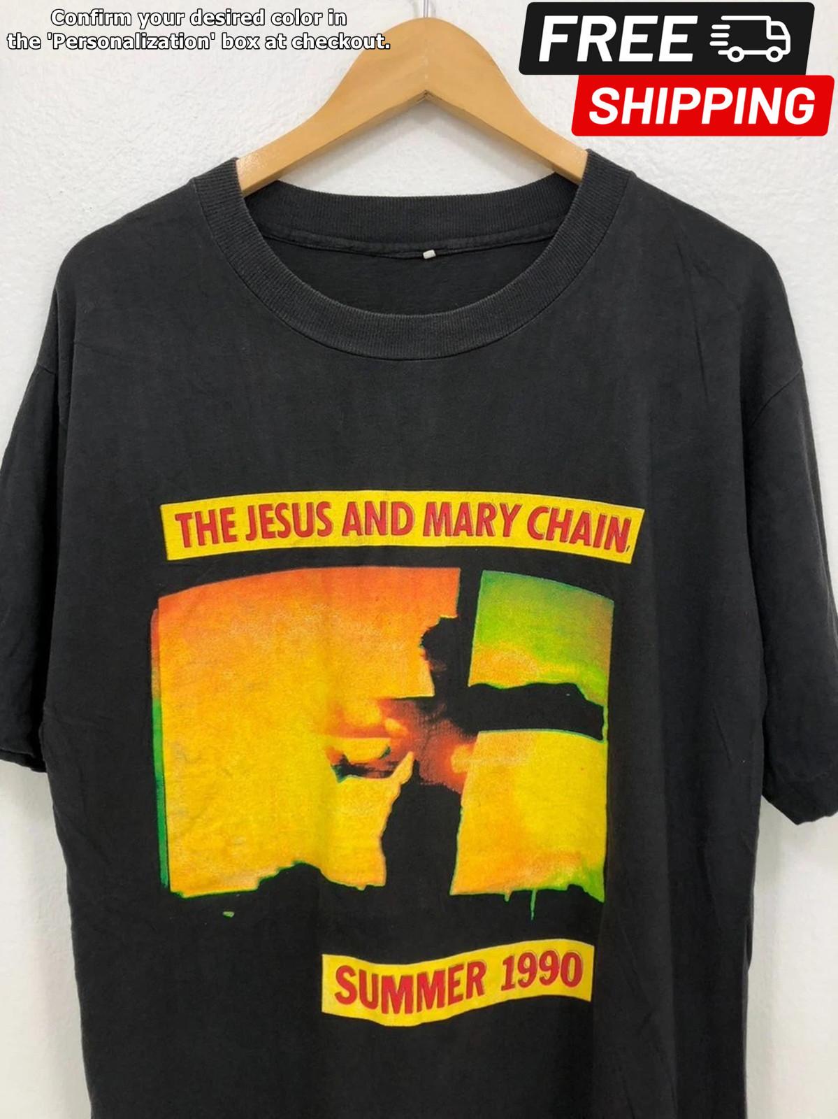 90 s The Jesus and Mary Chain Summer Band Black Unisex Tshirt Gift Fan KH8671 XXXL