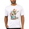 TEEHUB Vintage 3D Cat Play Guitar Men T-Shirt Fashion Streetwear Short Sleeve T Shirts Hipster Music Tee Cool Tops