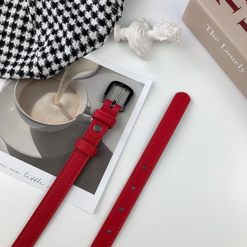 

Minimalist And Chic Womens Pu Belt Ideal For Students In Black Brown Red More And красный