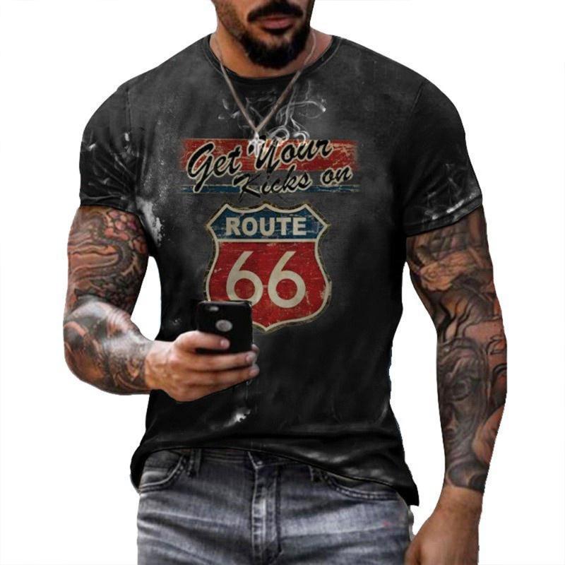 Summer Fashion Men's 3D Printed Personalized Art Casual Comfortable Daily T-shirt