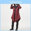 Unisex Medieval Retro Spliced Hooded Jacket For Stage Performances And Halloween