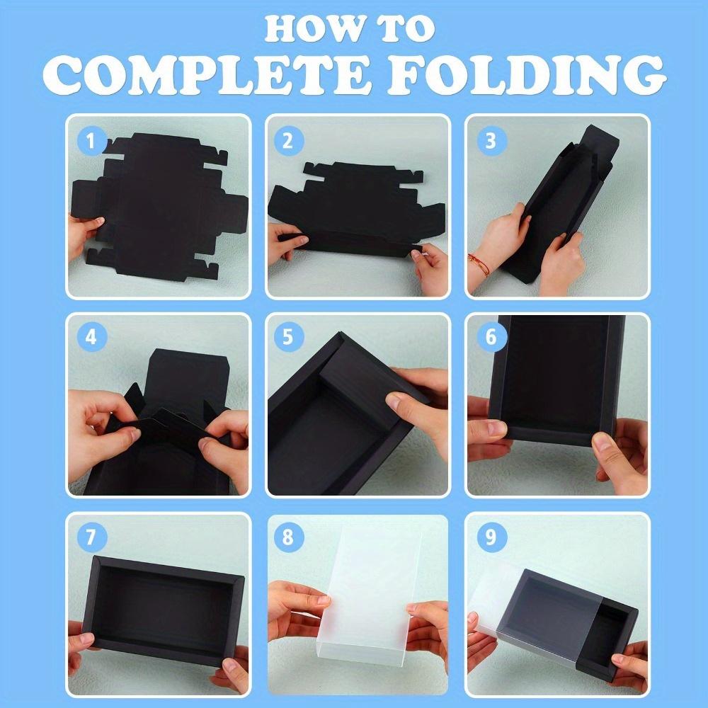 8 ks Obdélníkové zásuvkové kraftové krabičky Kartonové dárkové balicí krabice s matným víčkem Festivalová dárková balicí krabice na párty výslužky, šperky, mýdlo