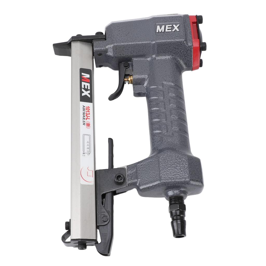 Pneumatischer Nagler U-Form Luftnagler mit Schraubenschlüssel Tragbarer Nagelhefter Fassungsvermögen 100 Nägel für