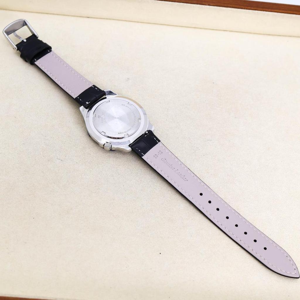 [USED] Working SEIKO ALBA AQUAGEAR rotating bezel leather watch 2084