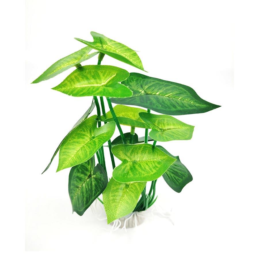 Artificial Aquarium Decor Plants Plastic Aquatic Plant with Large Green Leaves Underwater Plants Fish Tank Aquatic Plant Adorn