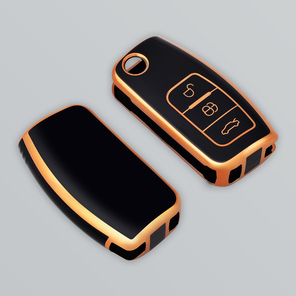 Tpu Car Key Case Cover For For Ford Focus 2 MK2 Fiesta Mondeo Galaxy Falcon Territory Ecosport Kuga Escape Key Fob Case Keychain