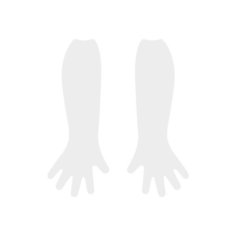 Küche Gebrauch Verlängerte Einweg-Langarm-Kunststoff-Armschutzhandschuhe, Elastischer Verschluss Langarmhandschuhe