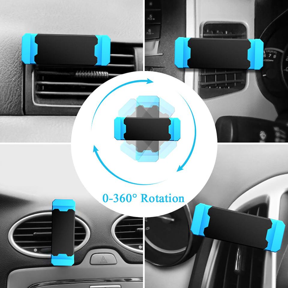 Universal 360 Rotation Car Phone Holder Air Vent Mount Stand No Magnetic Car Smartphone Support for iPhone Samsung Xiaomi Mobile