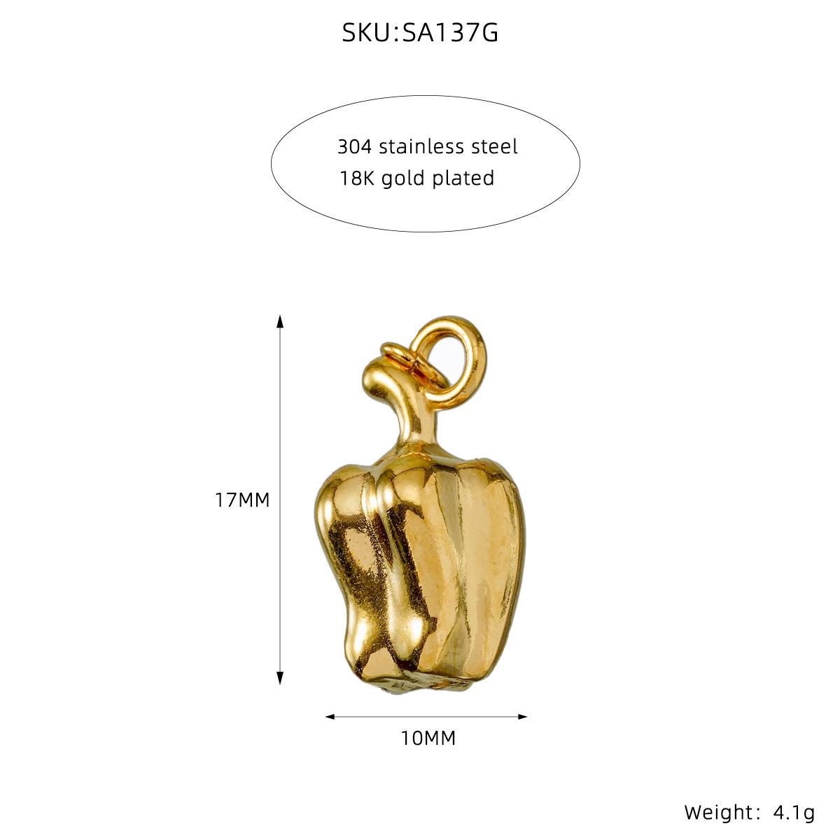 18K Gold-Plated European & American Fruit Pendant Jewelry: Pineapple & Avocado Bracelet Necklace Set