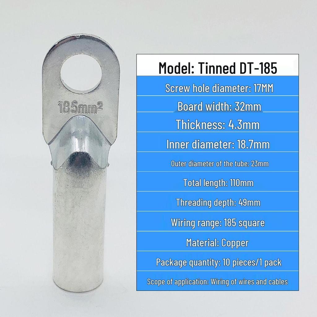 Tinned Copper Wire Terminals DT240/300/400 - Closed-End Connectors