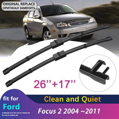 Ruitenwissers voor Ford Focus 2 MK2 MK2.5 2004 2005 2006 ~ 2011 Auto Wisserbladen Voorruit Rubber Auto styling