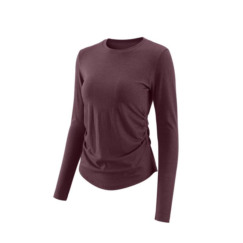 ACKDCS Women's Merino Wool Pleated Waist Sports Top