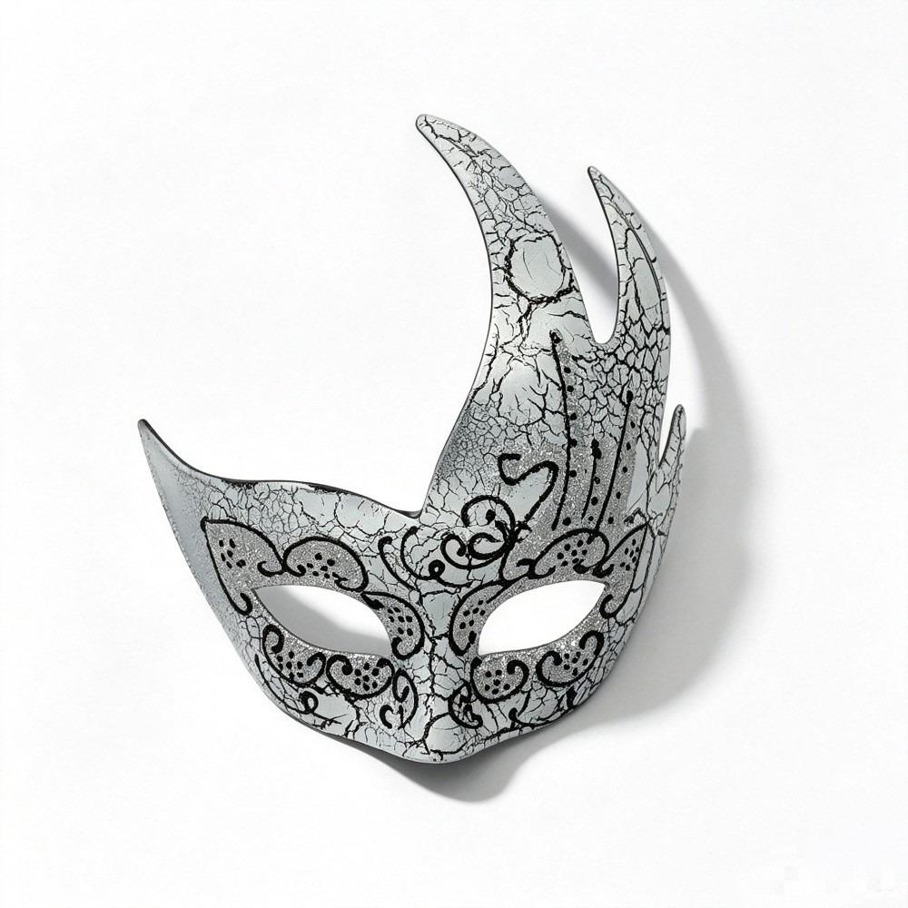 Retro Halloween Cosplay Mask Cracked Design Carnival Mask Masquerade Mask Masquerade Party