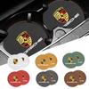2PC Luxury Car Coaster Water Bottle Cup Holder Mat Anti-slip Pad For Porsche Cayenne Panamera Macan 911 718 918 Taycan Boxster