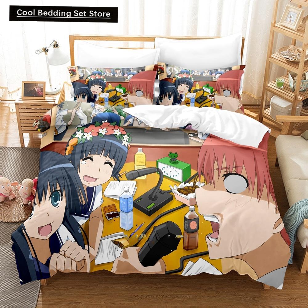 Fashion Anime A Certain Scientific Accelerator Bedding Set Single Twin Full Queen King Size Bed Set Adult Kid Bedroom Duvetcover
