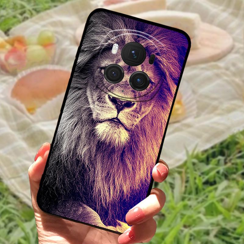 Für Honor Magic6 Pro Hülle Abdeckung Honor Magic6 Silikon Weich Marmor Schwarz Stoßstange Funda Coque für Honor Magic 6 Pro Vollständig Schützend