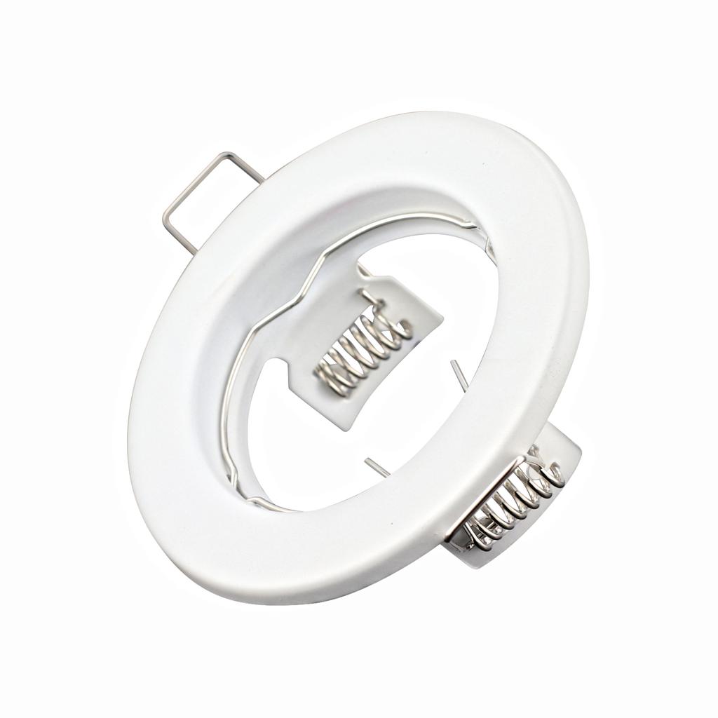 10 stk Rund LED Innfelt Takdownlight Utsparing55MM Monteringsramme GU10 Halogen Lampeholder Sokkel Spotbelysning Armatur