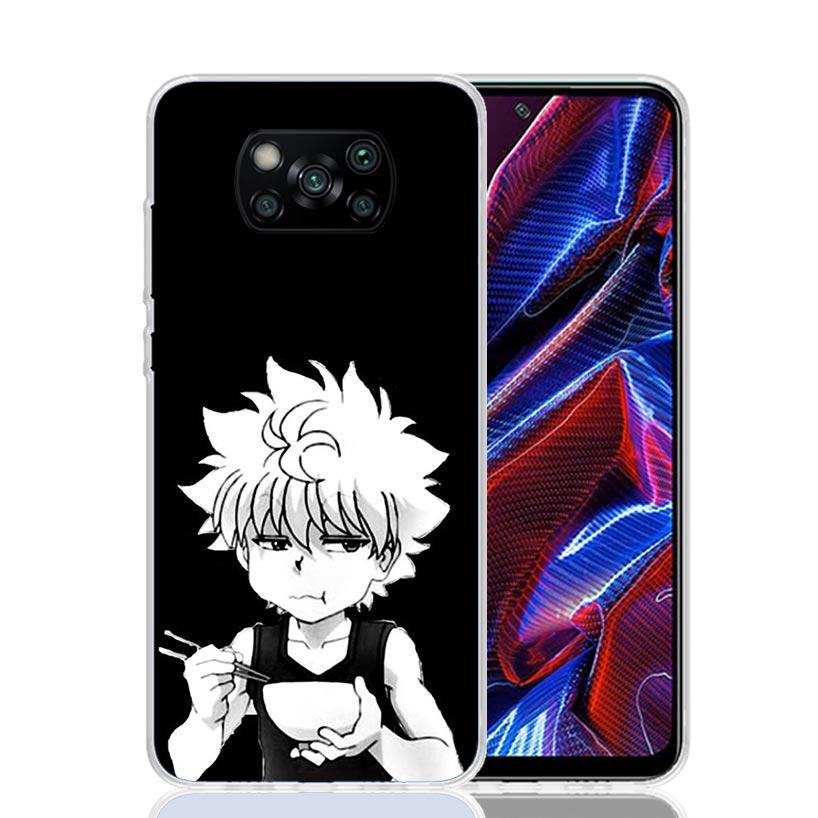 Black White HXH X Hunter Case Phone Cover for Xiaomi Poco X3 Nfc X5 X6 X7 X4 Gt F7 Ultra F6 F5 Pro F4 F3 M5S M4 M6 M3 Trend Fund