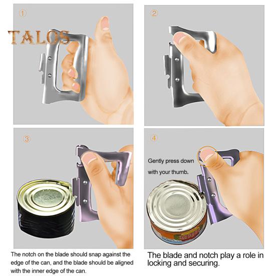 Multifunktionell burköppnare i rostfritt stål Enkel ölflasköppnare Köksförsörjning