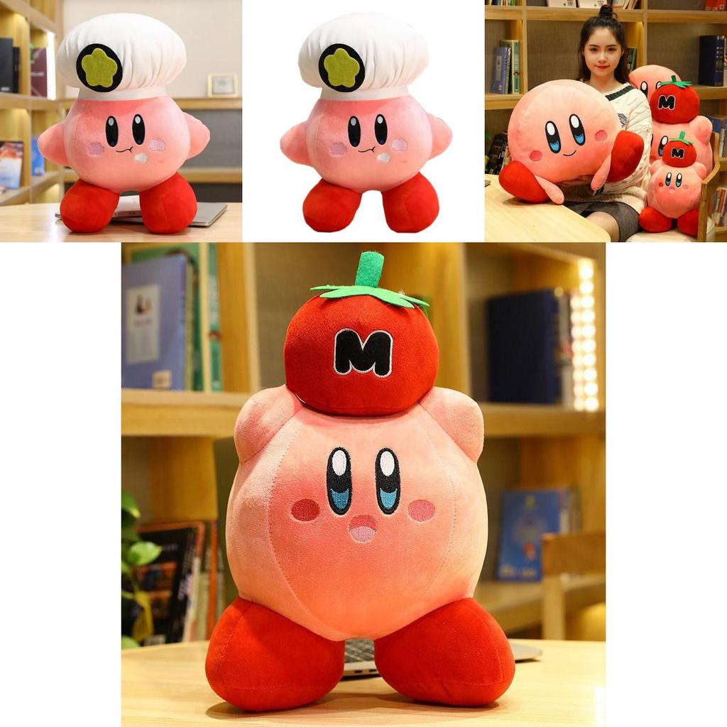 Adorably Soft 32 Cm Kirby Adventure Chef Strawberry Plush Dolls For Kids And Collectors
