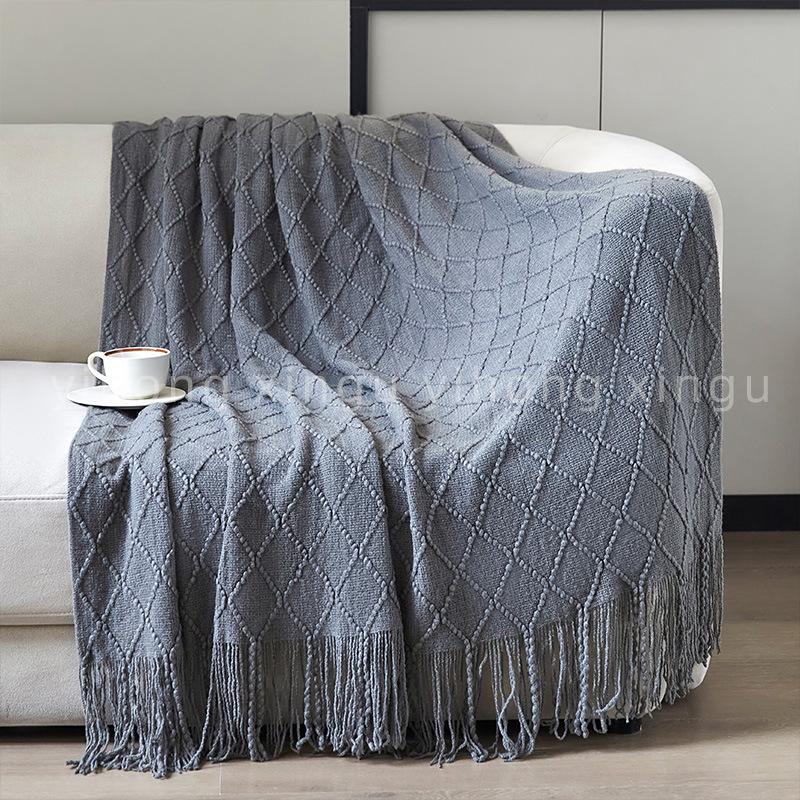 Decorative Bed Runner & Knit Throw Blanket for Home, Office, Sofa, or Nap