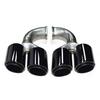 Porsche Cayenne GTS Black Quad Tailpipe Trim (11-24 Years)