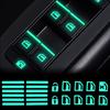 Car Window Lifter Luminous Button Sticker Switch Window Button Night Fluorescent Decals Stickers Auto Interior Decor Accessories