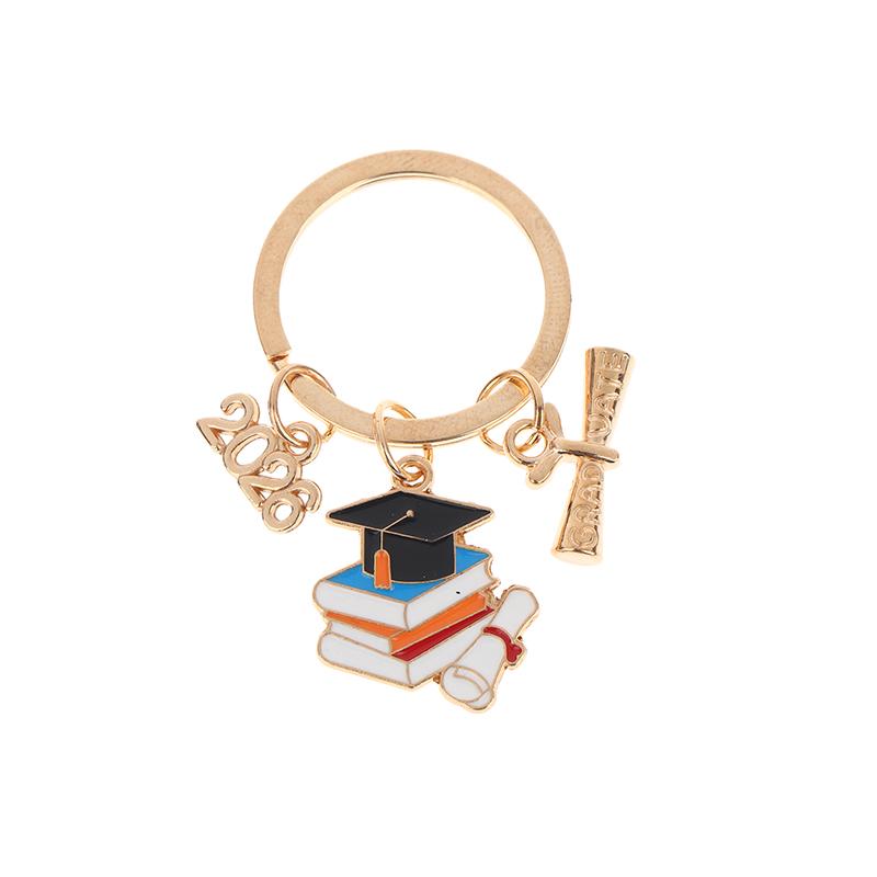 1Pcs 2026 Graduation Key Ring With A Hat And Credentials, Graduation Season Gift Key Ring Pendant, Suitable For Hanging Ba