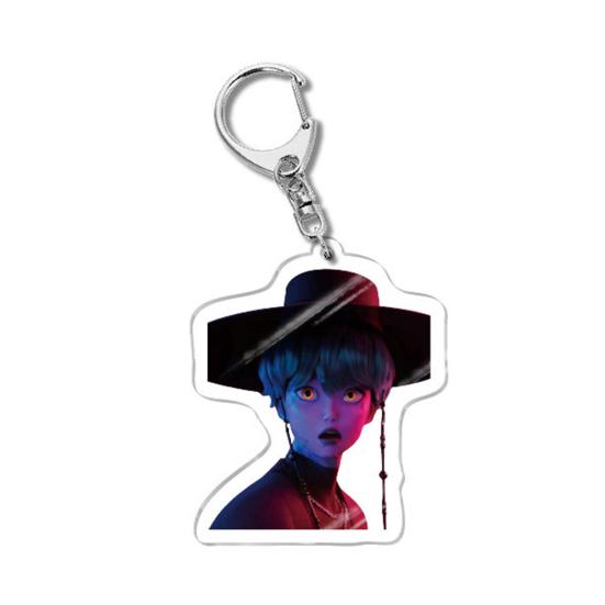 Korean Pop Cartoon Charm Acrylic Anime Character Boy Tiger Keychain Charm Cute Bag Backpack Charm Collectible Gift for Fans