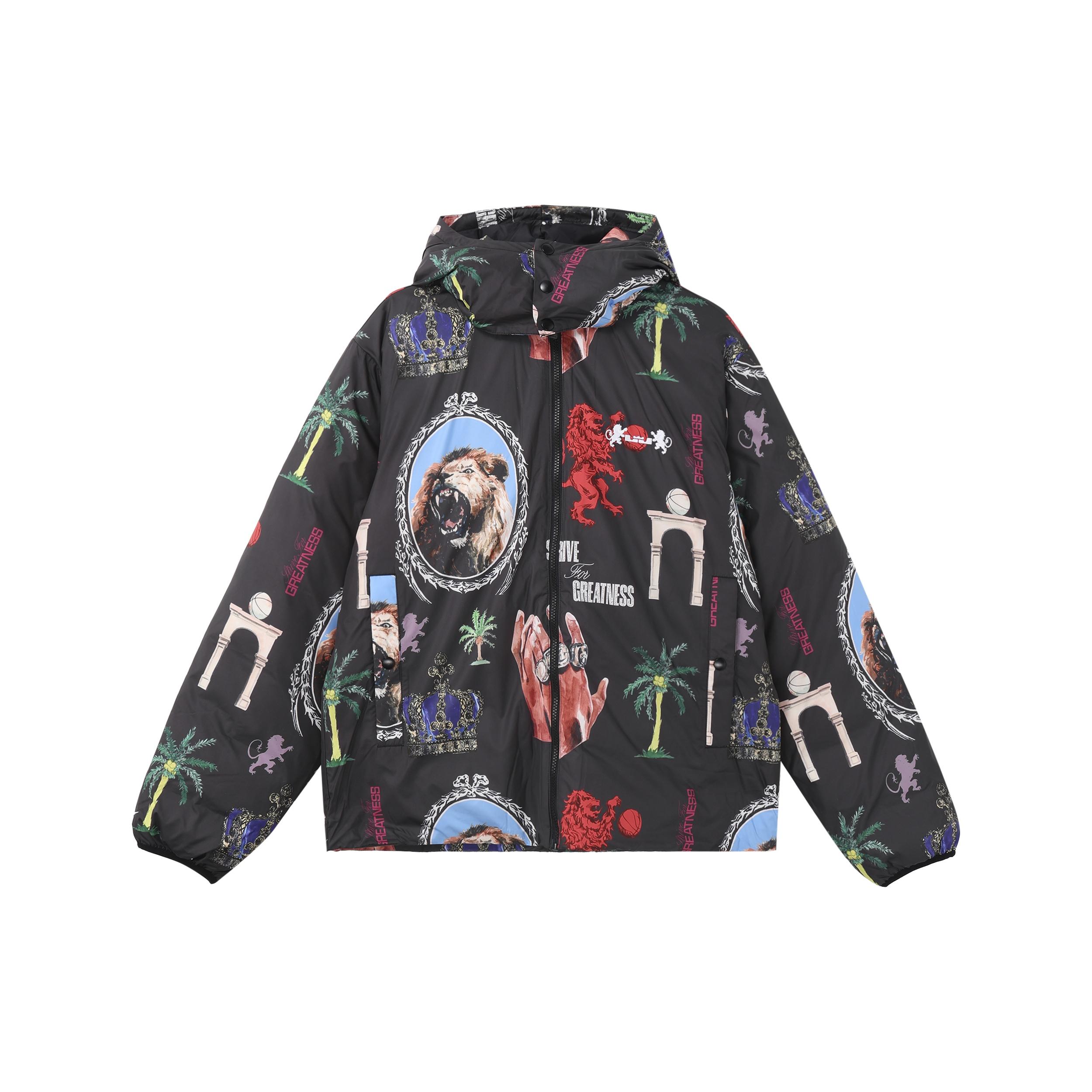 Nike LeBron Therma-FIT Down Jacket  Black Multi  Men s FB6975-010 L