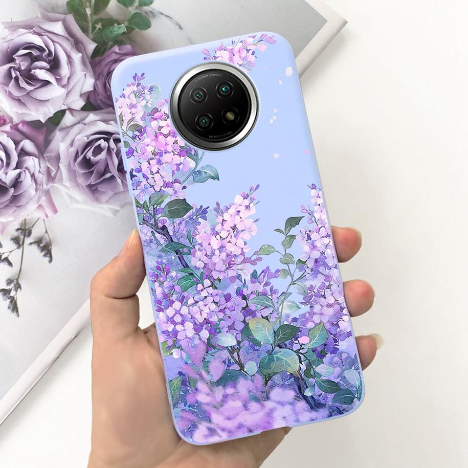 For Xiaomi Redmi Note 9T Note 9 5G Case Fashion Flower Shockproof Silicone Soft Matte Phone Cover For Xiomi Redmi Note 9T Fundas